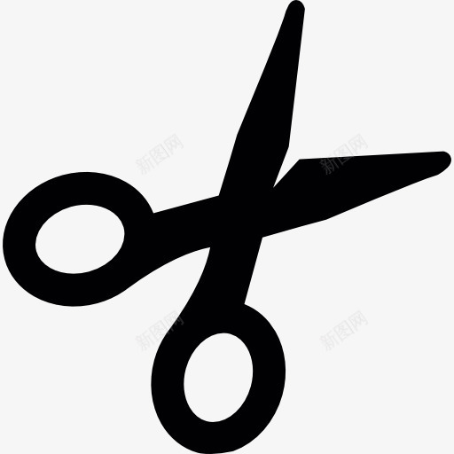 张开的剪刀图标png_新图网 https://ixintu.com 切 剪 办公材料 学校材料 工具和用具