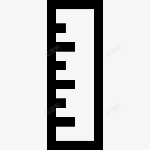 像素尺图标png_新图网 https://ixintu.com 学校材料 措施 测量 统治者