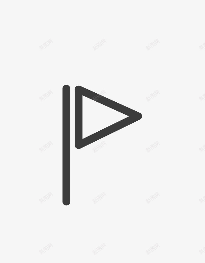 黑色手绘简笔画小旗帜png免抠素材_新图网 https://ixintu.com 小旗帜 手绘 手绘小旗 旗 旗帜 简笔画 黑色