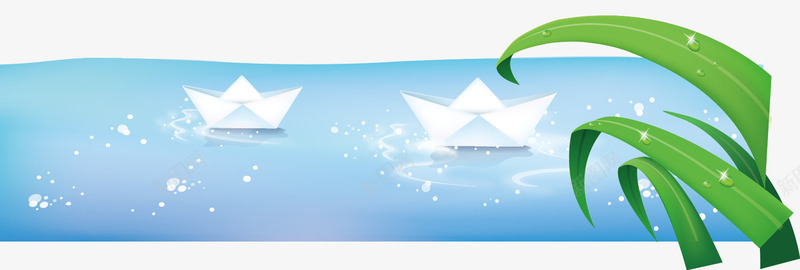 纸船png免抠素材_新图网 https://ixintu.com 免费矢量下载 叠纸 折纸 纸船 绿色