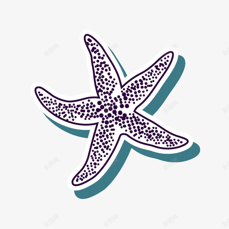 海星png免抠素材_新图网 https://ixintu.com AI 卡通 可爱 大海 手绘 海星 海洋 线条 黑色