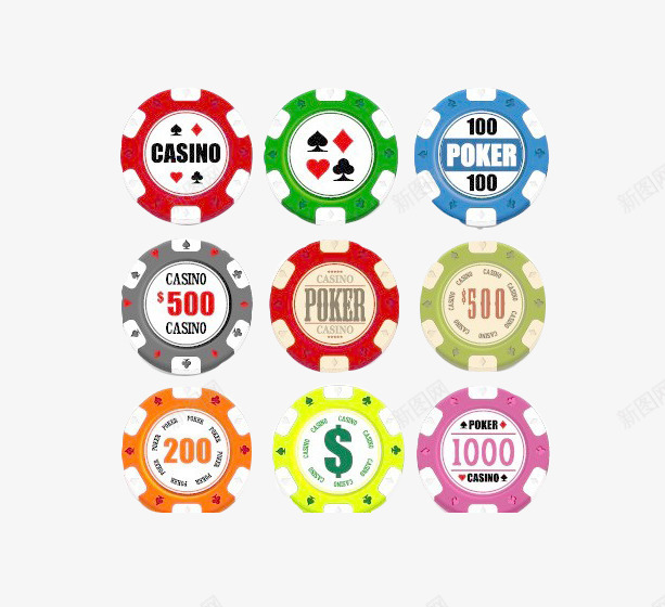 扑克筹码图标psd_新图网 https://ixintu.com 图标 扑克 筹码 素材