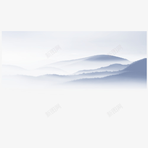 远山风景图png免抠素材_新图网 https://ixintu.com 山 灰 远山 风景