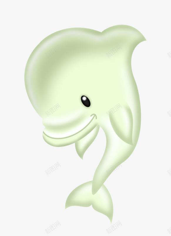 手绘海豚png免抠素材_新图网 https://ixintu.com 手绘 海洋生物 海豚 白鱀豚