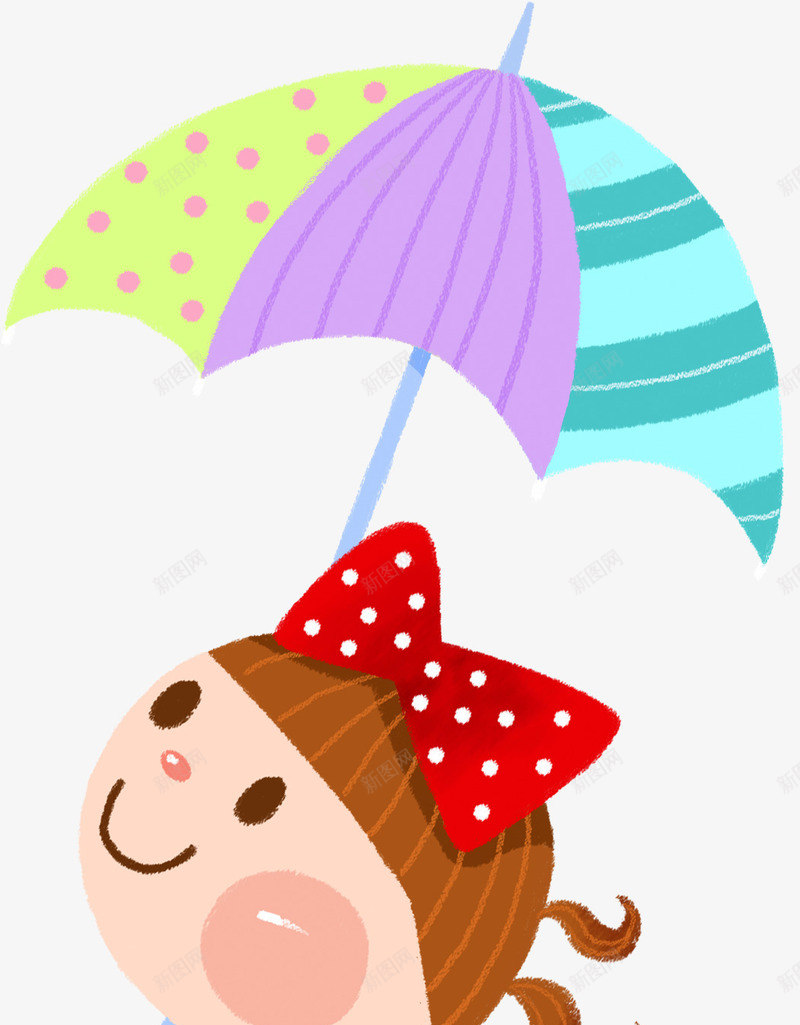 春天手绘彩色雨伞漫画png免抠素材_新图网 https://ixintu.com 彩色 春天 漫画 雨伞
