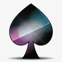 黑色扑克卡通黑桃图标png_新图网 https://ixintu.com 卡通 扑克 黑色