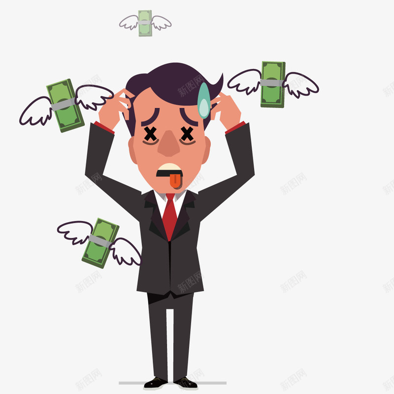 职场人物男人矢量图ai免抠素材_新图网 https://ixintu.com ppt商业人物元素 白领 经理 老总 职员 矢量图