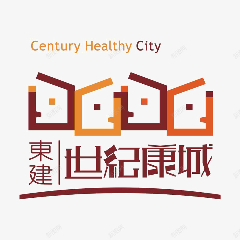 东建世纪康城地产logo标识图标png_新图网 https://ixintu.com logo 地产 字体设计 排版设计