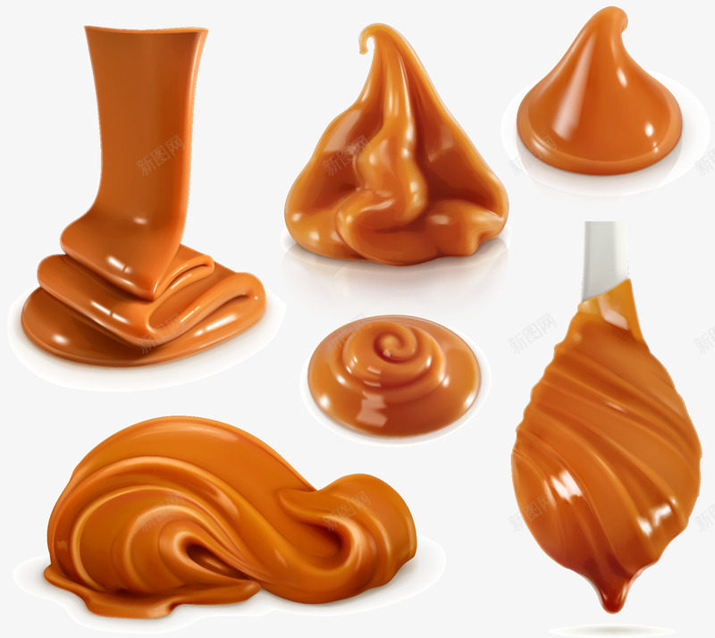 美食甜品png免抠素材_新图网 https://ixintu.com 甜品 糖浆