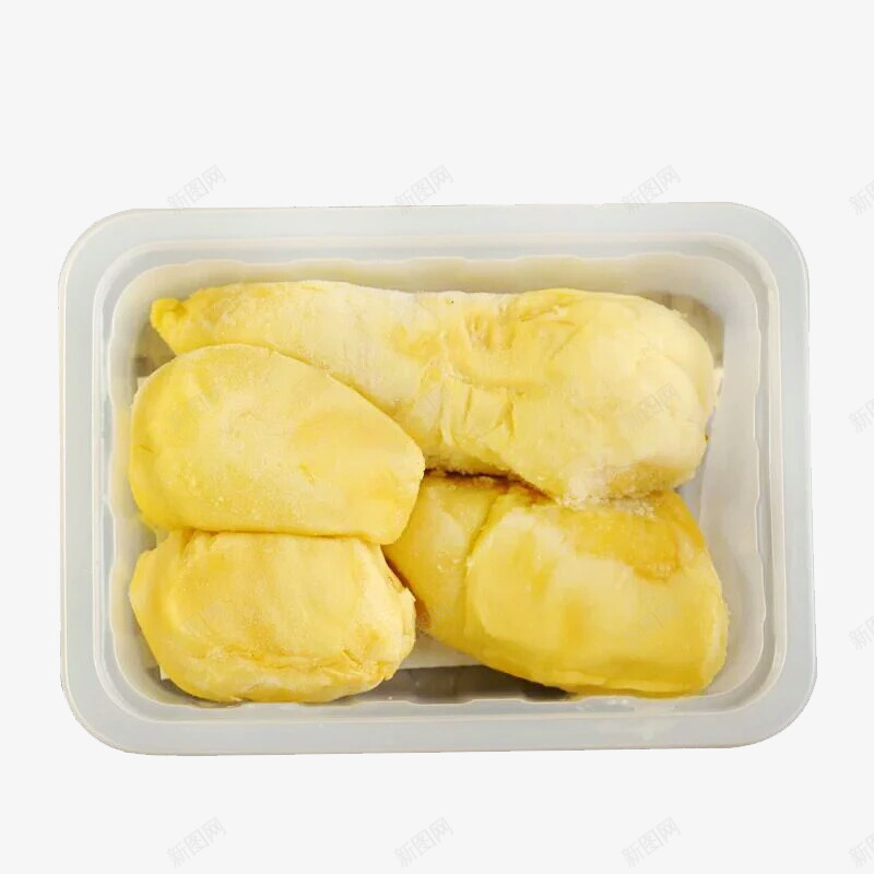 一盒榴莲肉png免抠素材_新图网 https://ixintu.com 保鲜盒 果肉 榴莲 水果 甜品 美味 黄色