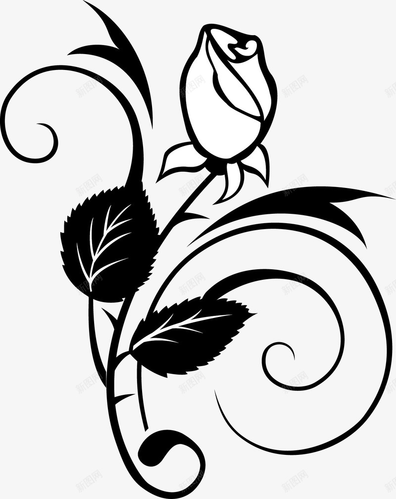 玫瑰花花束图标png_新图网 https://ixintu.com 卡通玫瑰 卡通玫瑰花 手绘玫瑰 玫瑰线描图 玫瑰花 玫瑰花矢量图 线描玫瑰