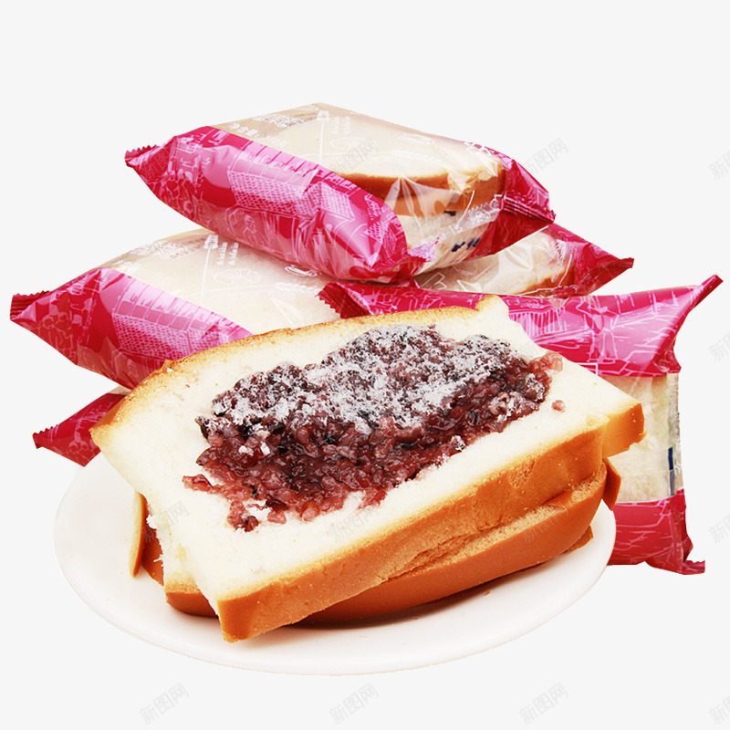 红豆面包png免抠素材_新图网 https://ixintu.com 产品实物 早餐 西餐 面食