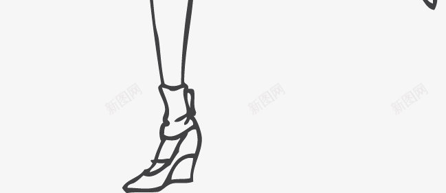 女孩插画矢量图图标ai_新图网 https://ixintu.com 可爱女孩 大伞美女 女孩卡通画 女孩矢量图 打伞 线描女孩 矢量图