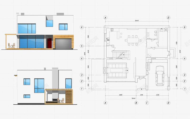 室内布局图png免抠素材_新图网 https://ixintu.com 室内图 室内布局 工程图 建筑工程 建筑工程图 房地产