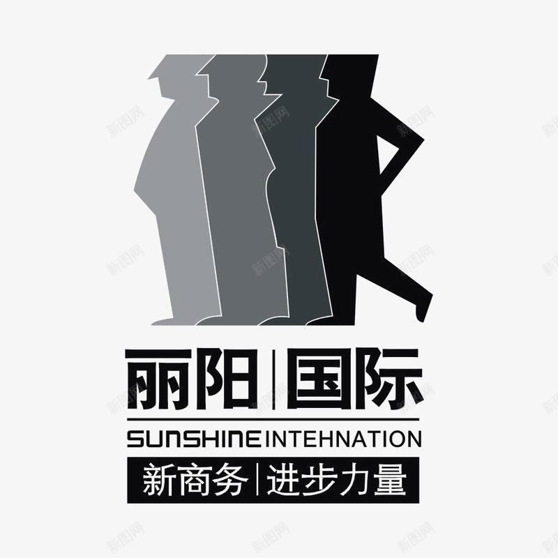 丽阳国际标识图标png_新图网 https://ixintu.com logo 地产 字体设计 排版设计 黑白