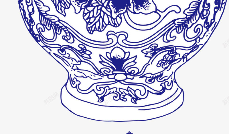 经典唐瓷png免抠素材_新图网 https://ixintu.com 传统 古典 青花瓷器