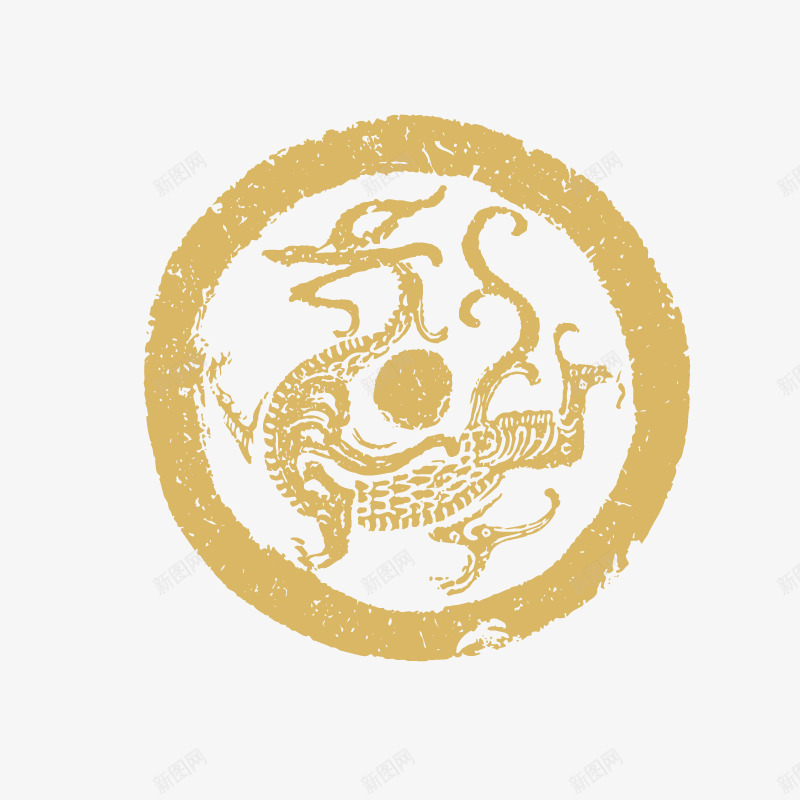 简约经典中国龙剪纸广告png免抠素材_新图网 https://ixintu.com 中国龙 剪纸样式 剪纸设计 广告设计 海报设计 红色中国龙