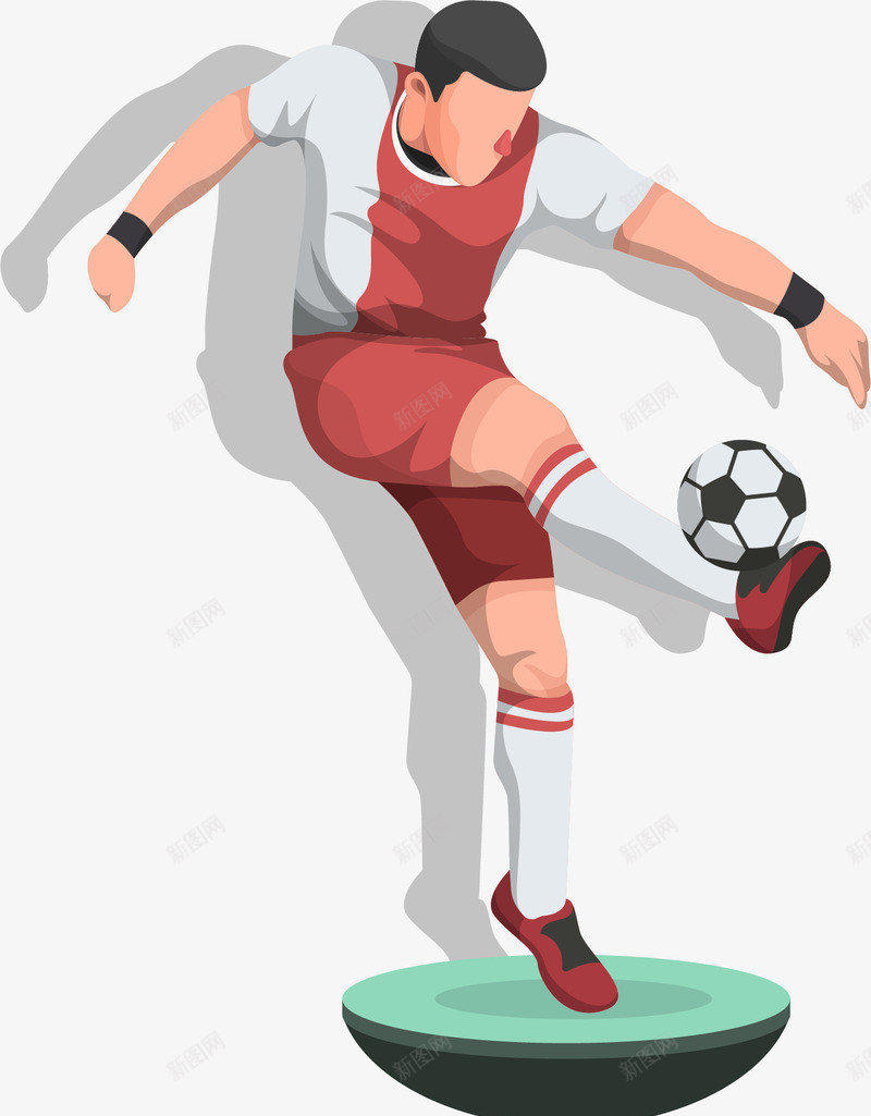 足球运动员人偶png免抠素材_新图网 https://ixintu.com 明星球员 球员人偶 矢量素材 足球队员 踢足球