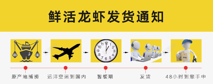 鲜活龙虾发货通知通用png免抠素材_新图网 https://ixintu.com 发货通知 通用图片 鲜活龙虾