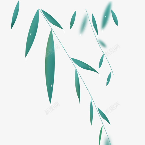 彩色清新装饰树叶png免抠素材_新图网 https://ixintu.com 唯美装饰 彩色底纹 柳叶 装饰图 设计图 踏青活动