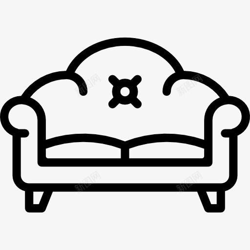 沙发图标png_新图网 https://ixintu.com 客厅家具 扶手椅 沙发 舒适