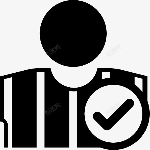 足球裁判的复选标记图标png_新图网 https://ixintu.com 体育 复选标记 检查 裁判 足球 足球裁判