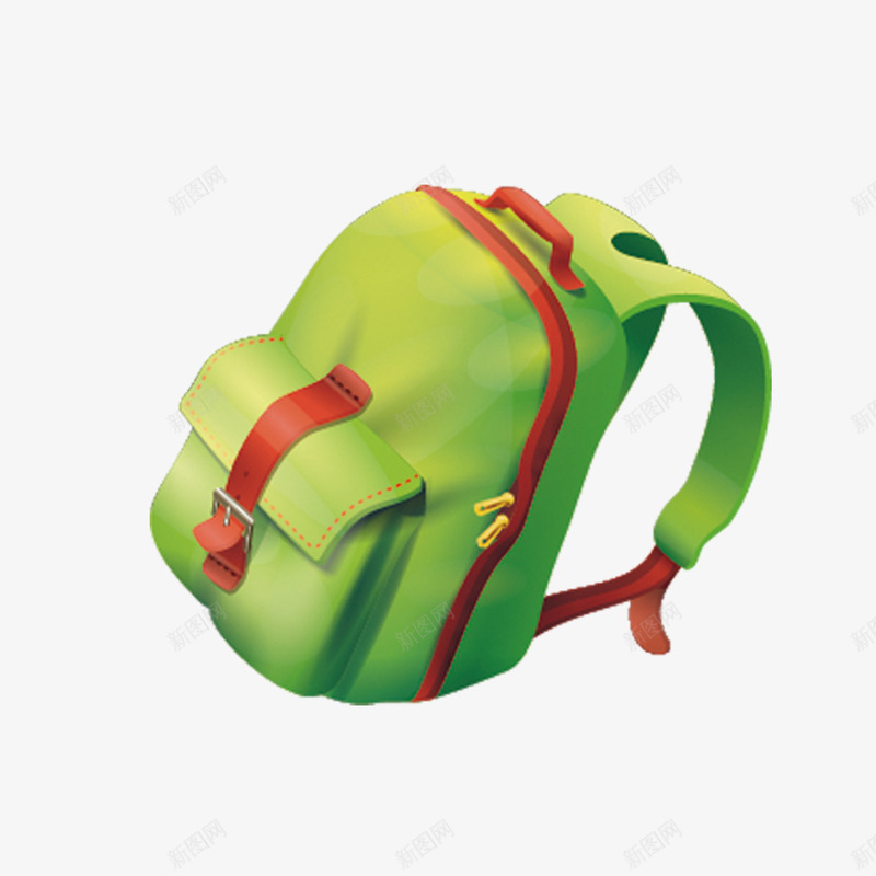 卡通书包png免抠素材_新图网 https://ixintu.com 书包 卡通 学校