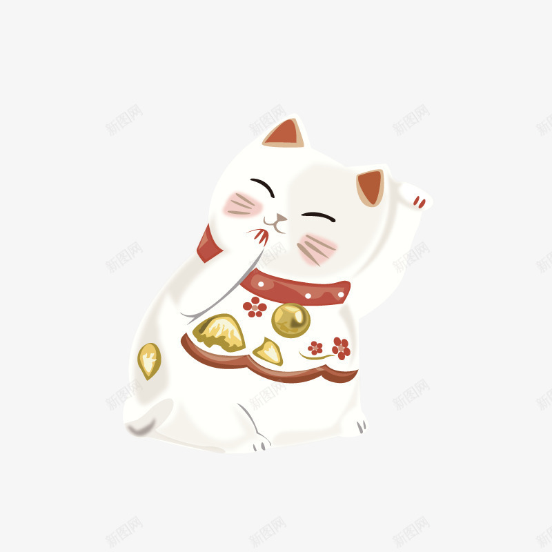 卡通手绘可爱的招财猫png免抠素材_新图网 https://ixintu.com 创意 动漫动画 卡通手绘 可爱的 招财猫 猫中国风 猫咪