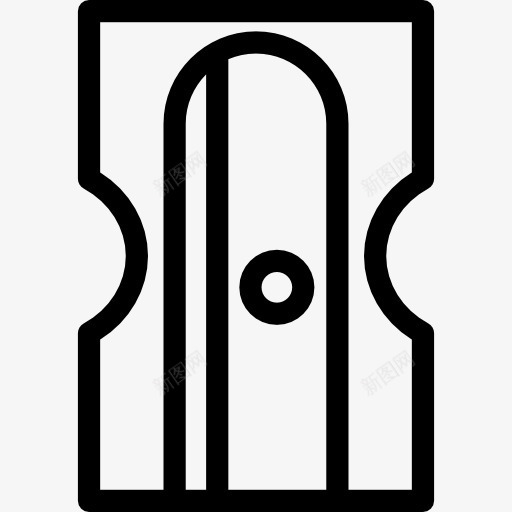 铅笔刀图标png_新图网 https://ixintu.com 办公材料 叶片 学校材料 铅笔尖