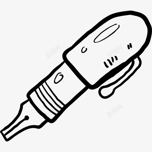 笔图标png_新图网 https://ixintu.com 书写 办公材料 学校材料 工具和用具 教育 笔 铅笔