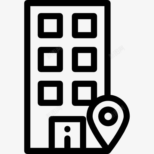 办公室图标png_新图网 https://ixintu.com 办公大楼 办公室 占位符 城市 城镇 市建设 建筑 房地产