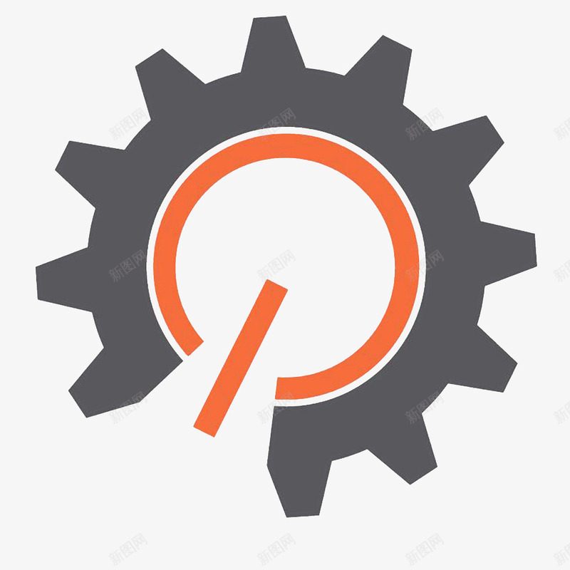 电源与工具png免抠素材_新图网 https://ixintu.com 工具 橘黄色 灰色 电源键