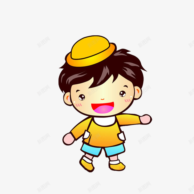 卡通小学生造型png免抠素材_新图网 https://ixintu.com 动漫 卡通 小学生 造型