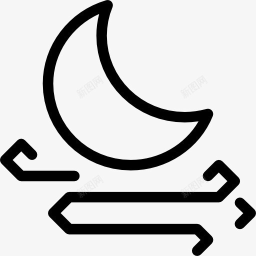 风图标png_新图网 https://ixintu.com 坏天气 大风 天气 气象 风