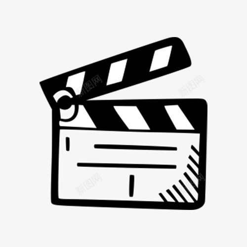 电影卡板图标png_新图网 https://ixintu.com 卡板 手绘 电影 简图