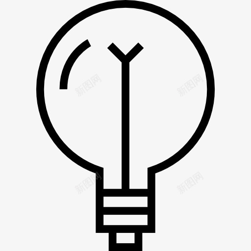 灯泡图标png_新图网 https://ixintu.com 发明 想法 技术 灯泡 照明 电力 电子