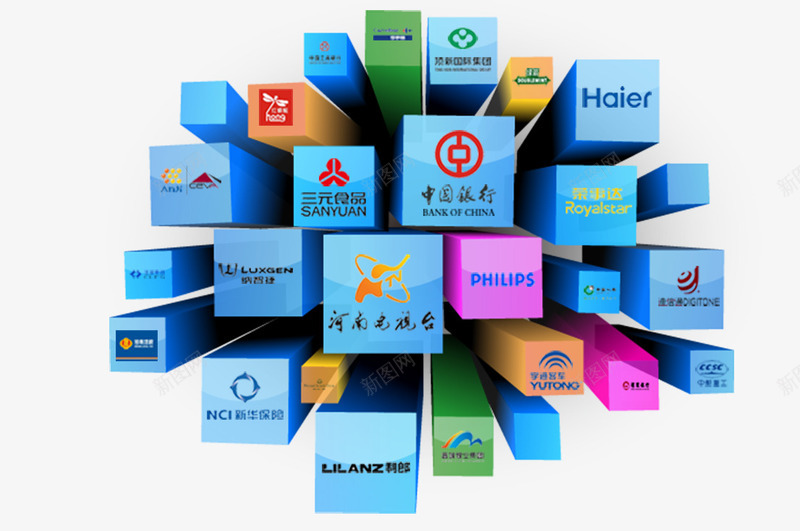 创意立体感小图标银行电视台png_新图网 https://ixintu.com 创意 图标 电视台 立体感 银行