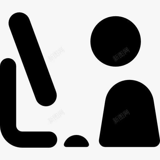 用户在电脑前图标png_新图网 https://ixintu.com 互联网 人 办公 用户上网 电脑