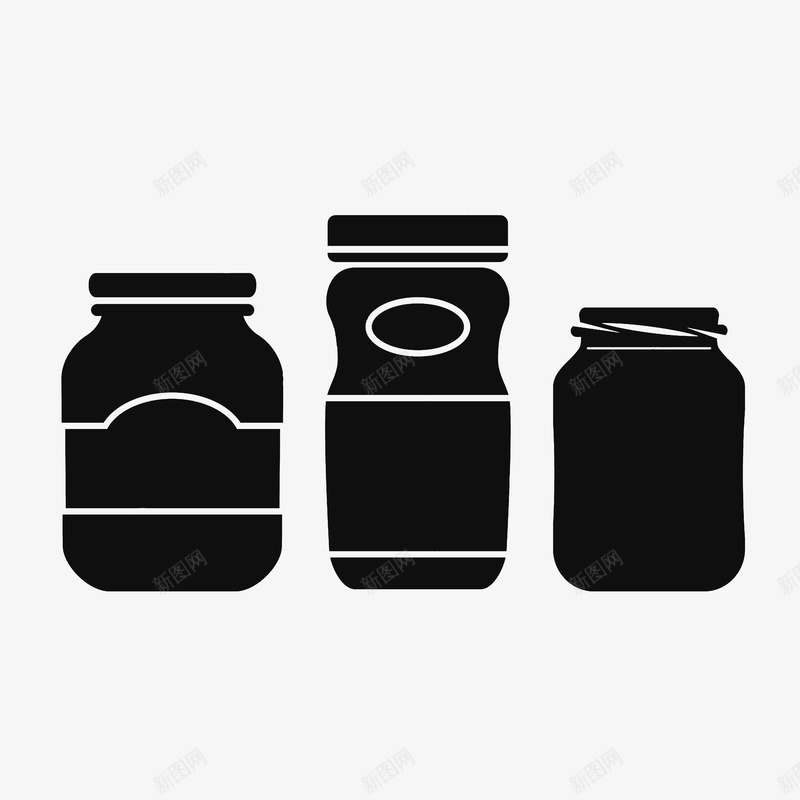 瓶子形状选择图标psd_新图网 https://ixintu.com 图标 多种选择 形状 瓶子 选择
