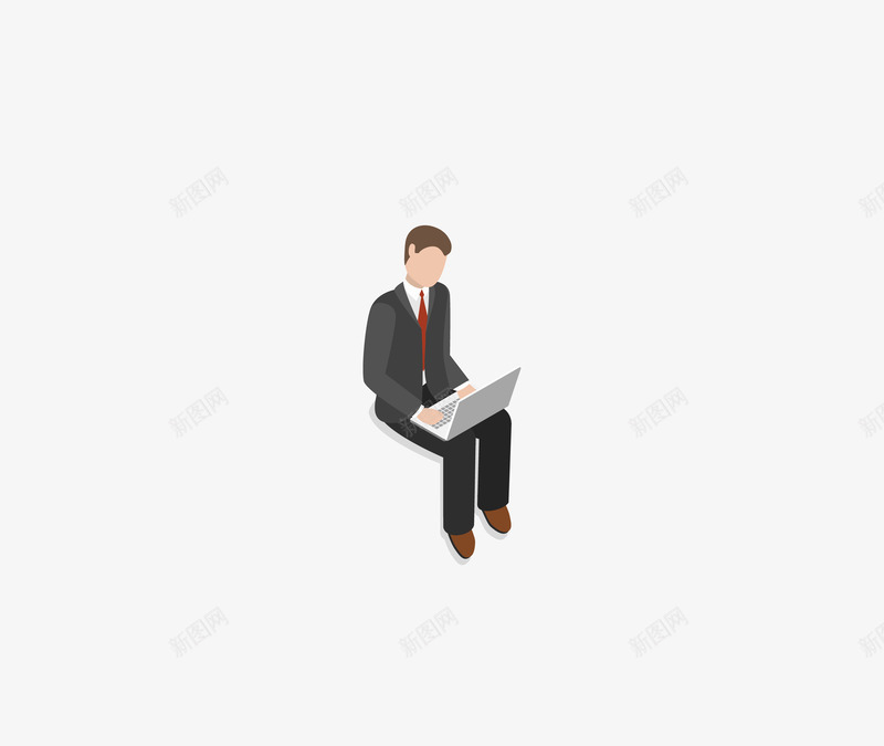 卡通电子科技沟通png免抠素材_新图网 https://ixintu.com 办公 卡通 职场人物 装饰图案