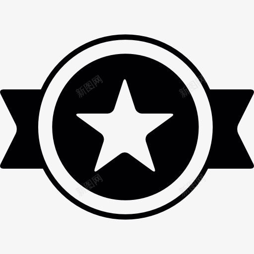 金牌明星图标png_新图网 https://ixintu.com 奖励 奖励徽章 星勋章