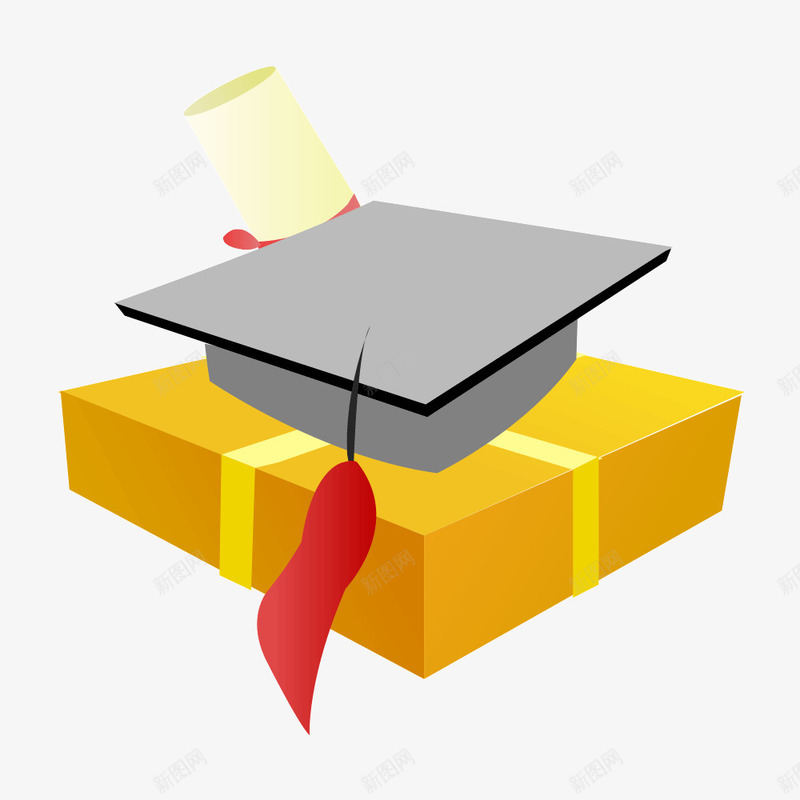 学士帽子png免抠素材_新图网 https://ixintu.com 学士 帽子 素材 通知书