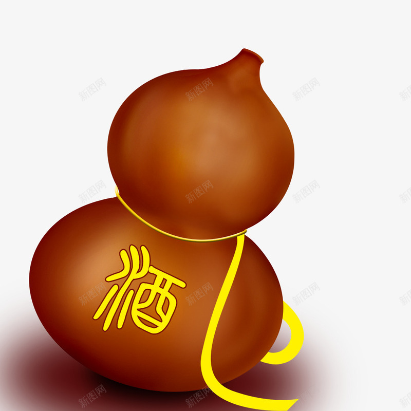 酒葫芦png免抠素材_新图网 https://ixintu.com 葫芦 酒 酒瓶 酒葫芦