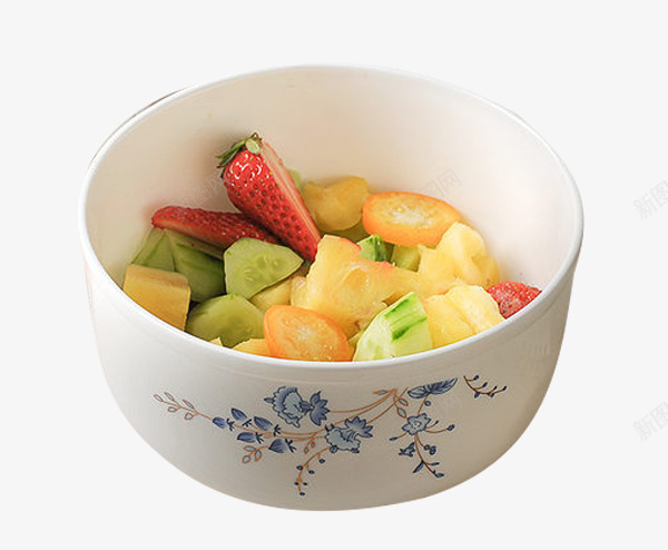 碗里的蔬菜水果png免抠素材_新图网 https://ixintu.com 水果小碗 水果蔬菜 沙拉碗 白瓷碗 食材实物 餐具食物