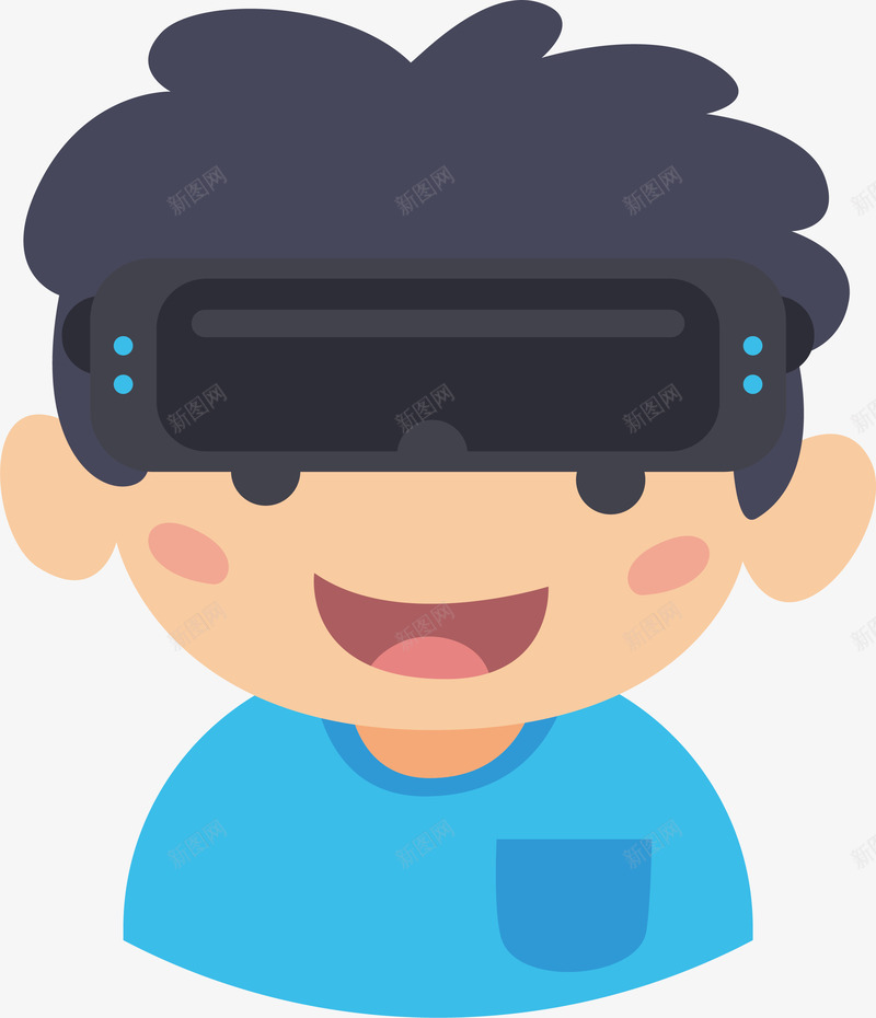 蓝色衣服男孩手绘虚拟现实戴眼镜矢量图ai免抠素材_新图网 https://ixintu.com VR眼镜 头像 戴眼镜 手绘 智能 游戏 蓝色衣服男孩 蓝色衣服男孩手绘虚拟现实戴眼镜头像矢量素材免费下载 虚拟体验 虚拟现实 矢量图