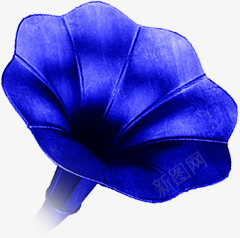 卡通紫色手绘喇叭花png免抠素材_新图网 https://ixintu.com 卡通 喇叭花 紫色