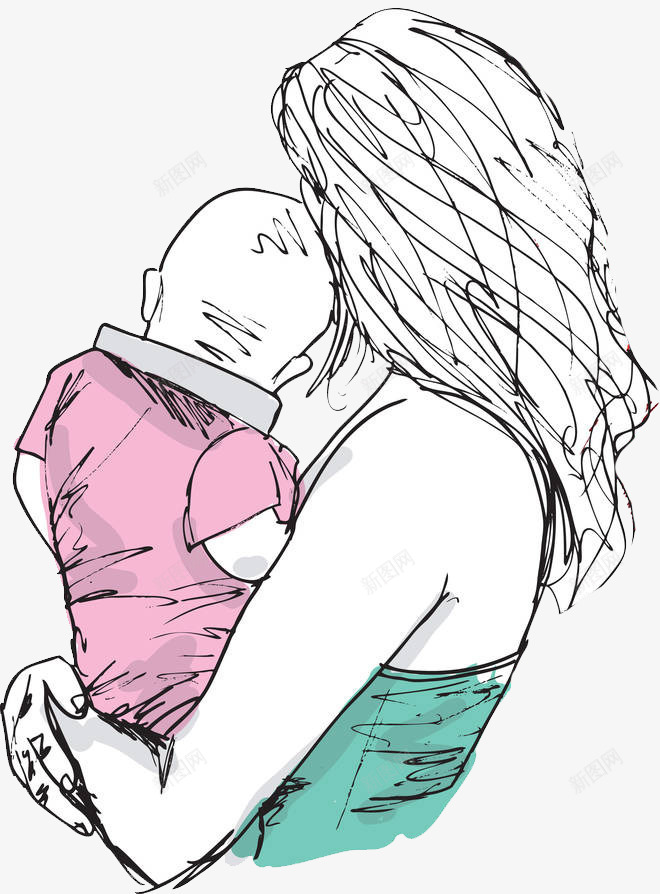 手绘钢笔速写插图母亲节插画妈妈png免抠素材_新图网 https://ixintu.com 妈妈抱着孩子 手绘 手绘钢笔速写插图母亲节插画妈妈抱着孩子免费下载 插画 母亲节 速写插图 钢笔