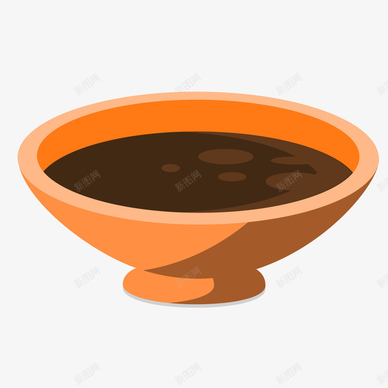 卡通古典碗餐具png免抠素材_新图网 https://ixintu.com 卡通 古典 碗 餐具
