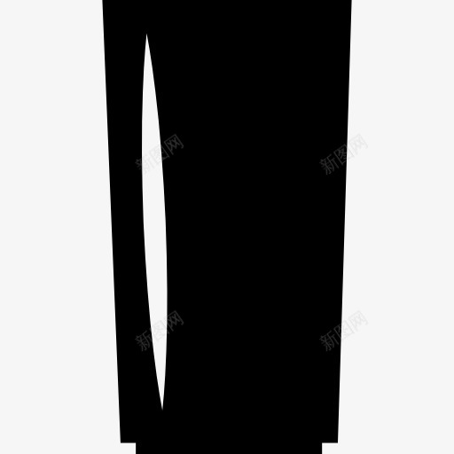 格拉斯图标png_新图网 https://ixintu.com 厨房 厨房包 工具 工具和器具 玻璃 用具 眼镜 饮料 饮酒 黑色