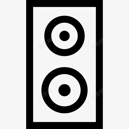 扬声器图标png_新图网 https://ixintu.com 低音 低音炮 喇叭 声 扬声器 技术 音乐 音响 音箱
